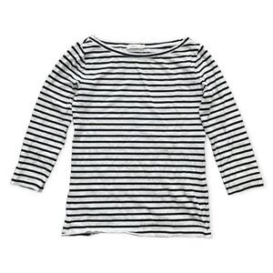 A.L.C striped 3/4 sleeve cotton top size S 354
